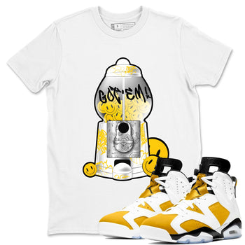 Air Jordan 6 Yellow Ochre shirt to match jordans Gumball Machine sneaker tees AJ6 Yellow Ochre SNRT Sneaker Release Tees Unisex White 1 T-Shirt
