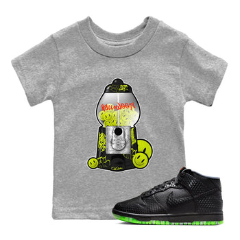 Dunk Mid Premium shirt to match jordans Gumball Machine sneaker tees halloween horror nights Nike Dunk Halloween SNRT Sneaker Release Tees Baby Toddler Heather Grey 1 T-Shirt