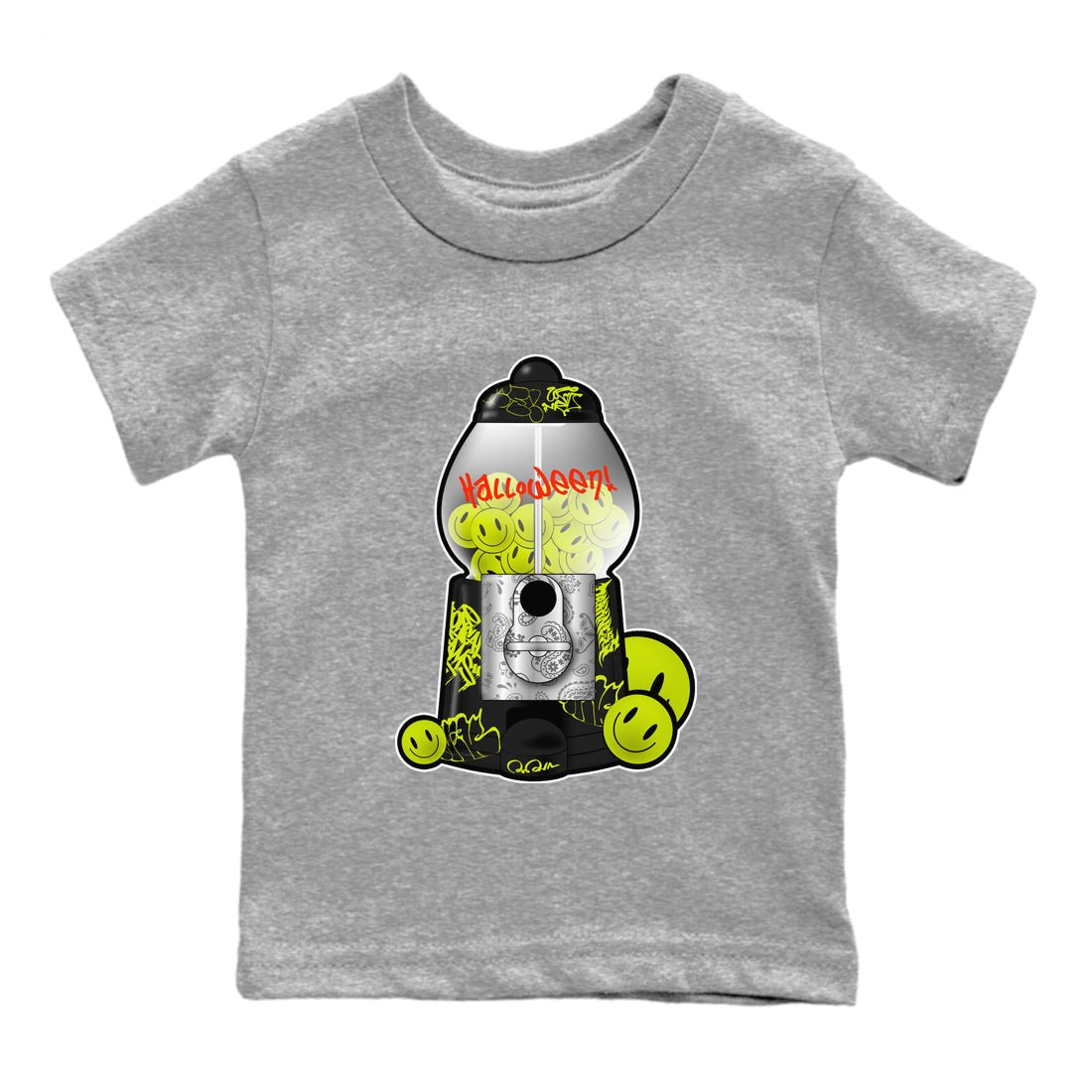 Dunk Mid Premium shirt to match jordans Gumball Machine sneaker tees halloween horror nights Nike Dunk Halloween SNRT Sneaker Release Tees Baby Toddler Heather Grey 2 T-Shirt