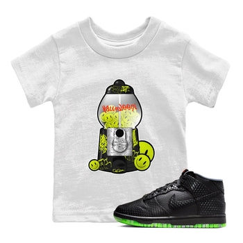 Dunk Mid Premium shirt to match jordans Gumball Machine sneaker tees halloween horror nights Nike Dunk Halloween SNRT Sneaker Release Tees Baby Toddler White 1 T-Shirt