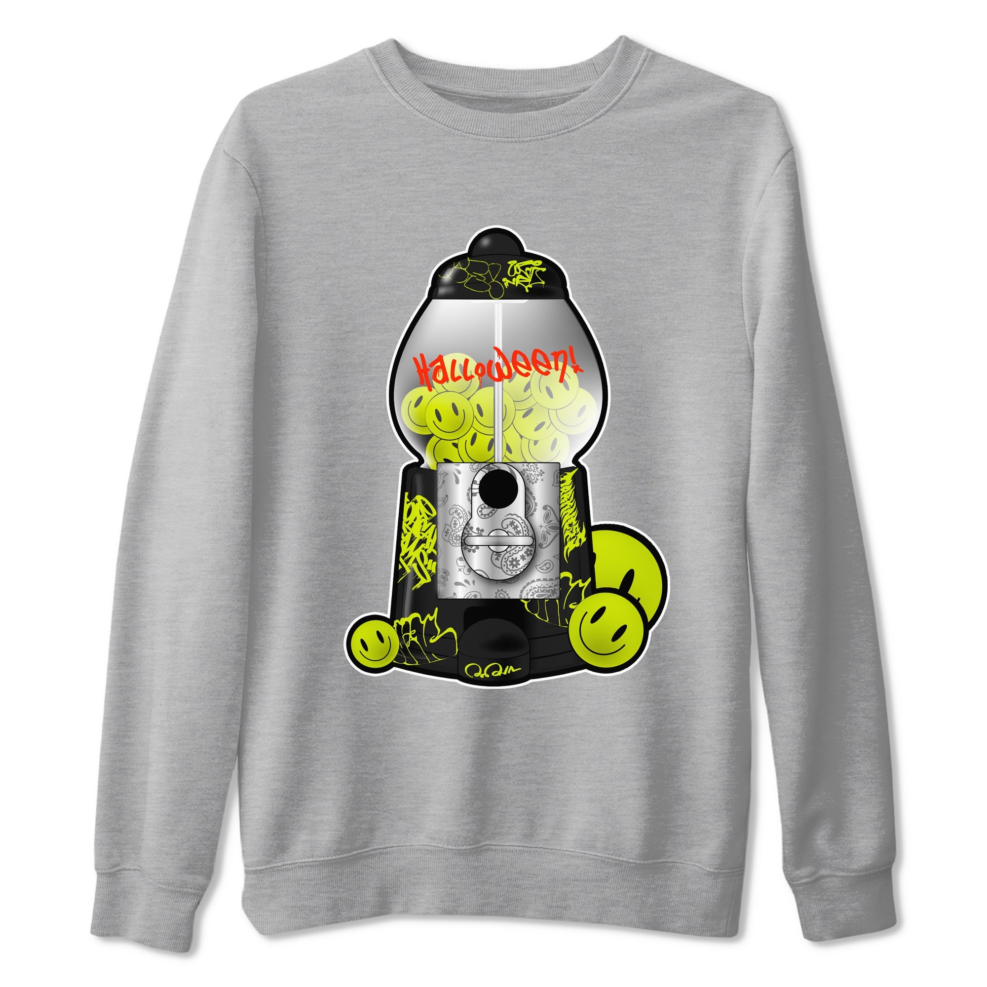 Dunk Mid Premium shirt to match jordans Gumball Machine sneaker tees halloween horror nights Nike Dunk Halloween SNRT Sneaker Release Tees Unisex Heather Grey 2 T-Shirt