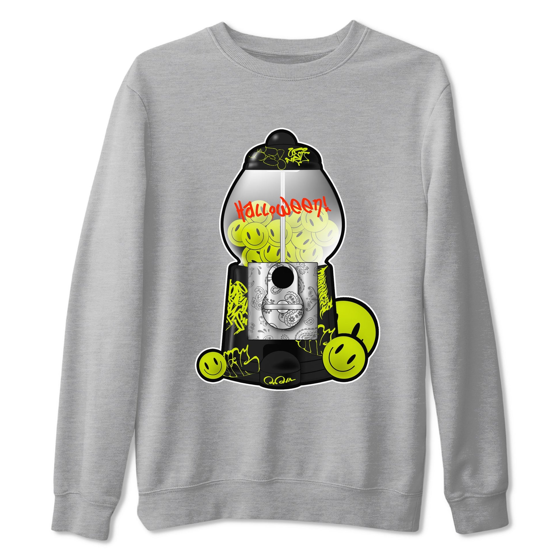 Dunk Mid Premium shirt to match jordans Gumball Machine sneaker tees halloween horror nights Nike Dunk Halloween SNRT Sneaker Release Tees Unisex Heather Grey 2 T-Shirt