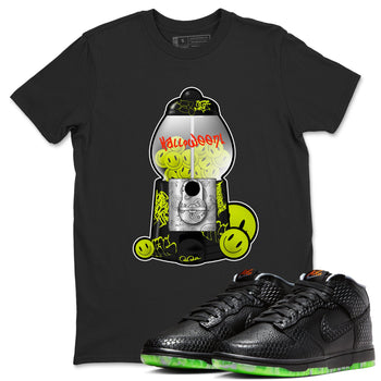 Dunk Mid Premium shirt to match jordans Gumball Machine sneaker tees halloween horror nights Nike Dunk Halloween SNRT Sneaker Release Tees Unisex Black 1 T-Shirt