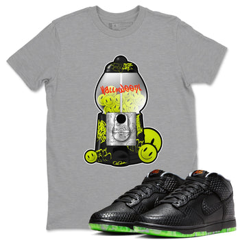 Dunk Mid Premium shirt to match jordans Gumball Machine sneaker tees halloween horror nights Nike Dunk Halloween SNRT Sneaker Release Tees Unisex Heather Grey 1 T-Shirt