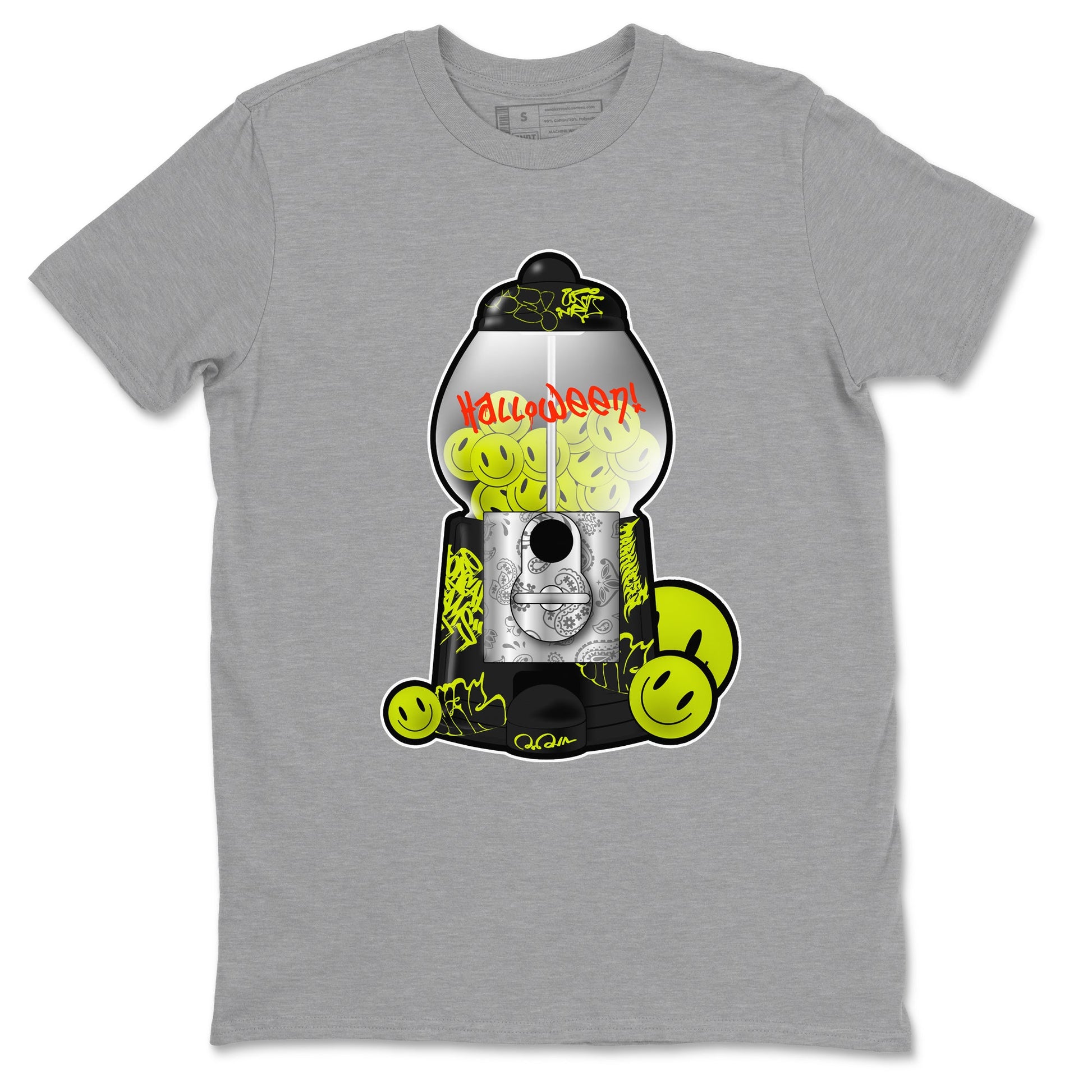 Dunk Mid Premium shirt to match jordans Gumball Machine sneaker tees halloween horror nights Nike Dunk Halloween SNRT Sneaker Release Tees Unisex Heather Grey 2 T-Shirt