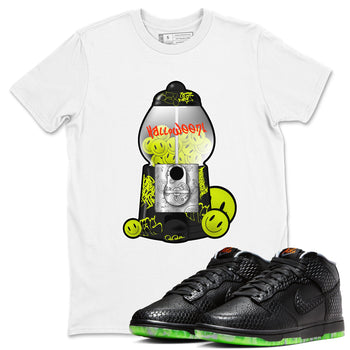 Dunk Mid Premium shirt to match jordans Gumball Machine sneaker tees halloween horror nights Nike Dunk Halloween SNRT Sneaker Release Tees Unisex White 1 T-Shirt