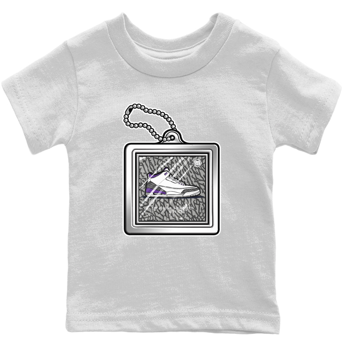 Jordan 3 Dark Iris Sneaker Match Tees Hang Tag Sneaker Tees Jordan 3 Dark Iris Sneaker Release Tees Kids Shirts