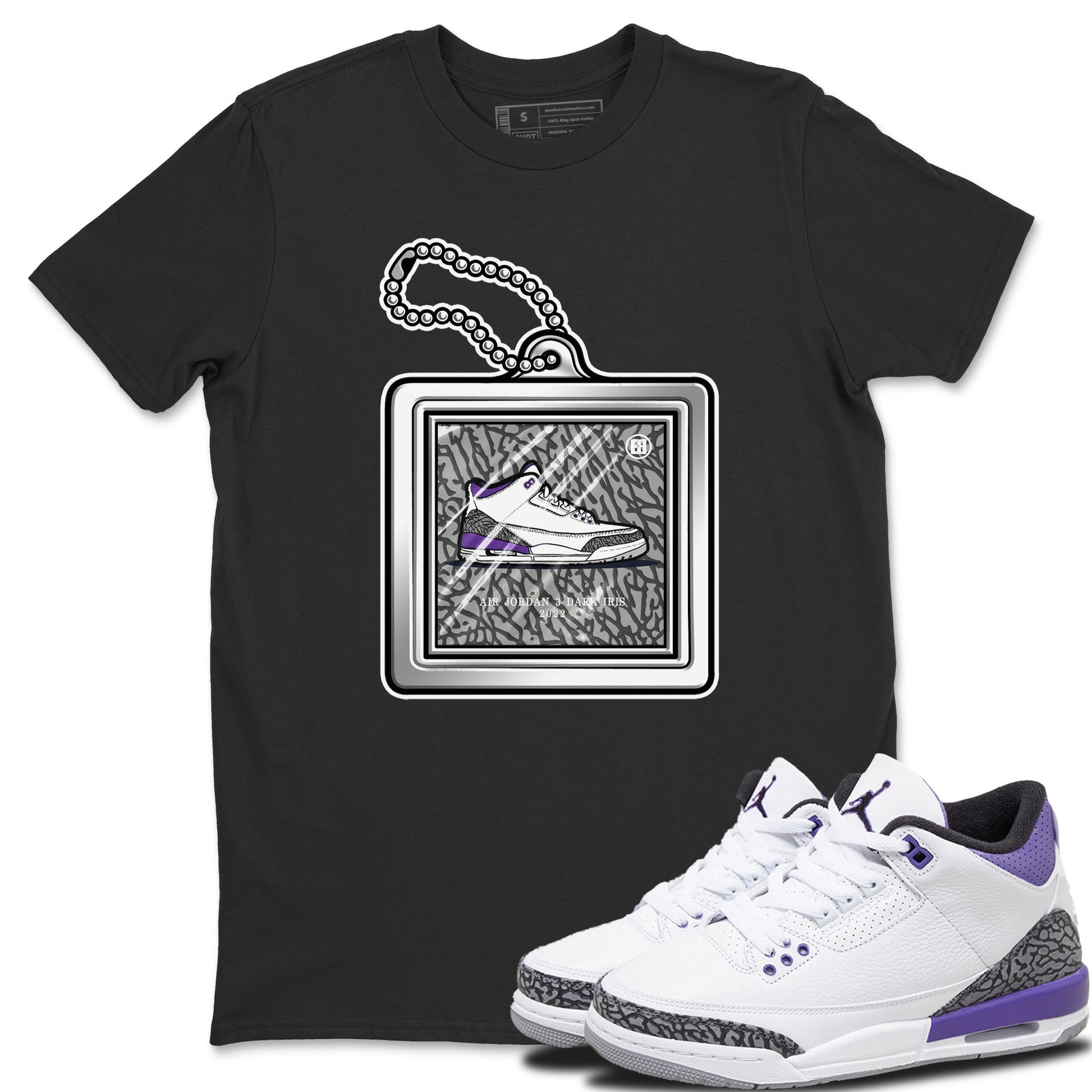 Jordan 3 Dark Iris Sneaker Match Tees Hang Tag Sneaker Tees Jordan 3 Dark Iris Sneaker Release Tees Unisex Shirts