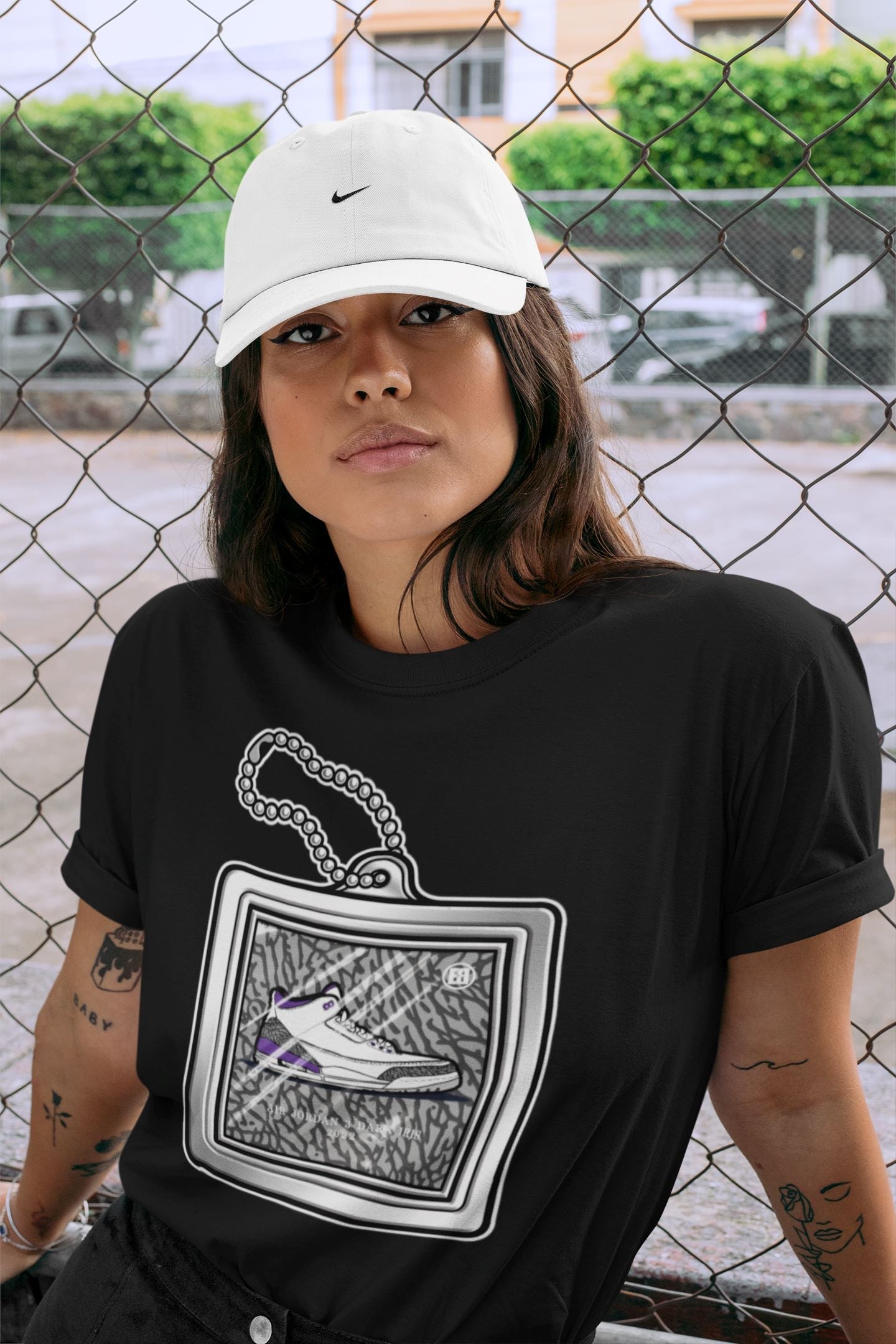 Jordan 3 Dark Iris Sneaker Match Tees Hang Tag Sneaker Tees Jordan 3 Dark Iris Sneaker Release Tees Unisex Shirts