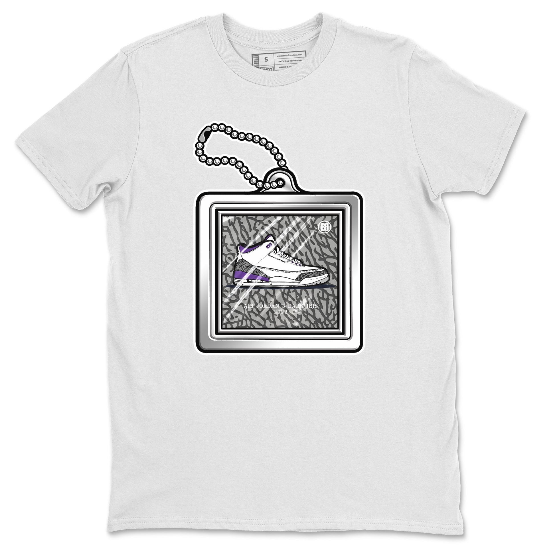 Jordan 3 Dark Iris Sneaker Match Tees Hang Tag Sneaker Tees Jordan 3 Dark Iris Sneaker Release Tees Unisex Shirts