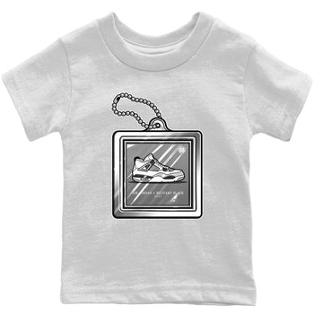 Jordan 4 Military Black Sneaker Match Tees Hang Tag Sneaker Tees Jordan 4 Military Black Sneaker Release Tees Kids Shirts