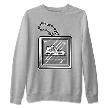 Jordan 4 Military Black Sneaker Match Tees Hang Tag Sneaker Tees Jordan 4 Military Black Sneaker Release Tees Unisex Shirts