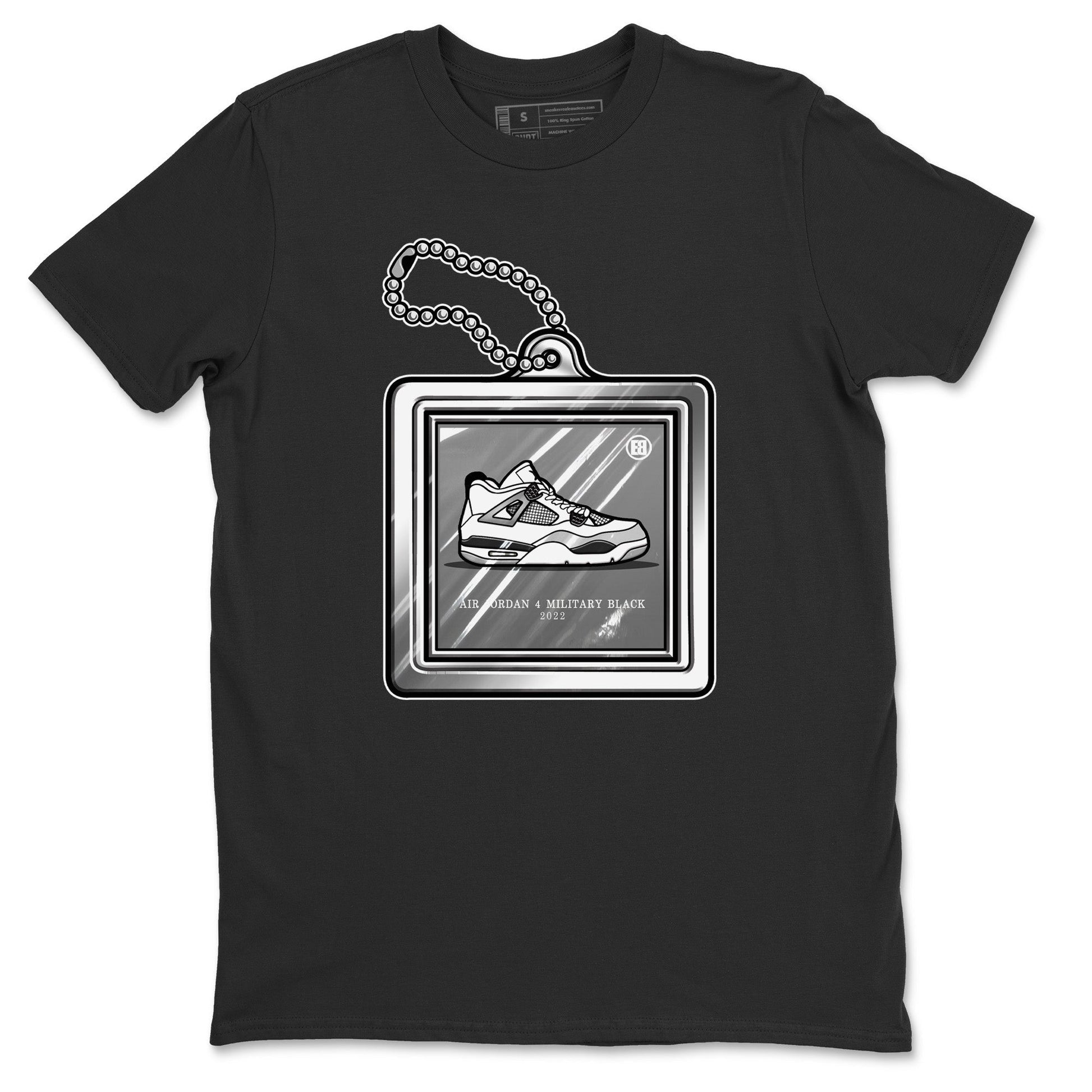 Jordan 4 Military Black Sneaker Match Tees Hang Tag Sneaker Tees Jordan 4 Military Black Sneaker Release Tees Unisex Shirts