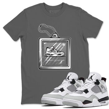 Jordan 4 Military Black Sneaker Match Tees Hang Tag Sneaker Tees Jordan 4 Military Black Sneaker Release Tees Unisex Shirts