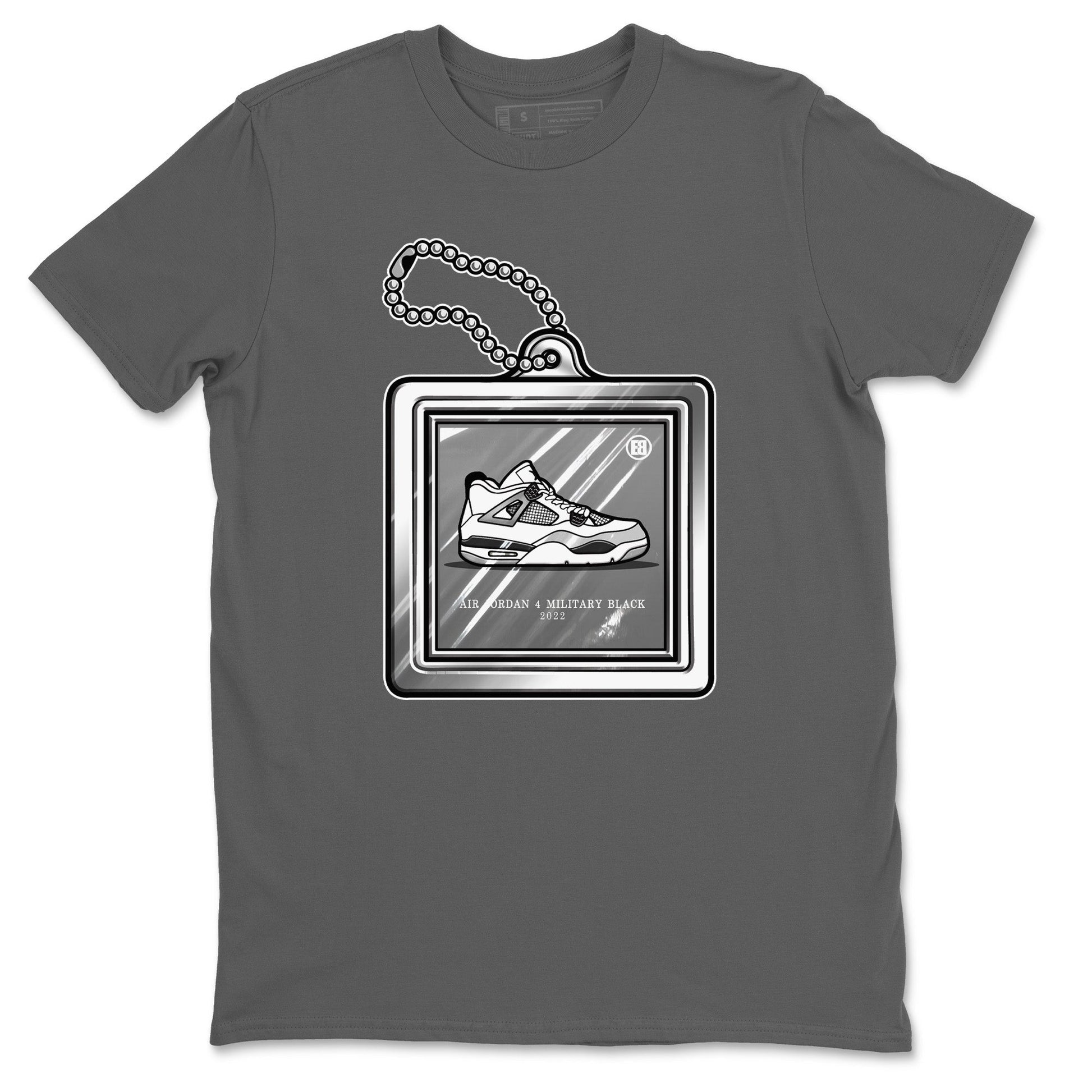 Jordan 4 Military Black Sneaker Match Tees Hang Tag Sneaker Tees Jordan 4 Military Black Sneaker Release Tees Unisex Shirts