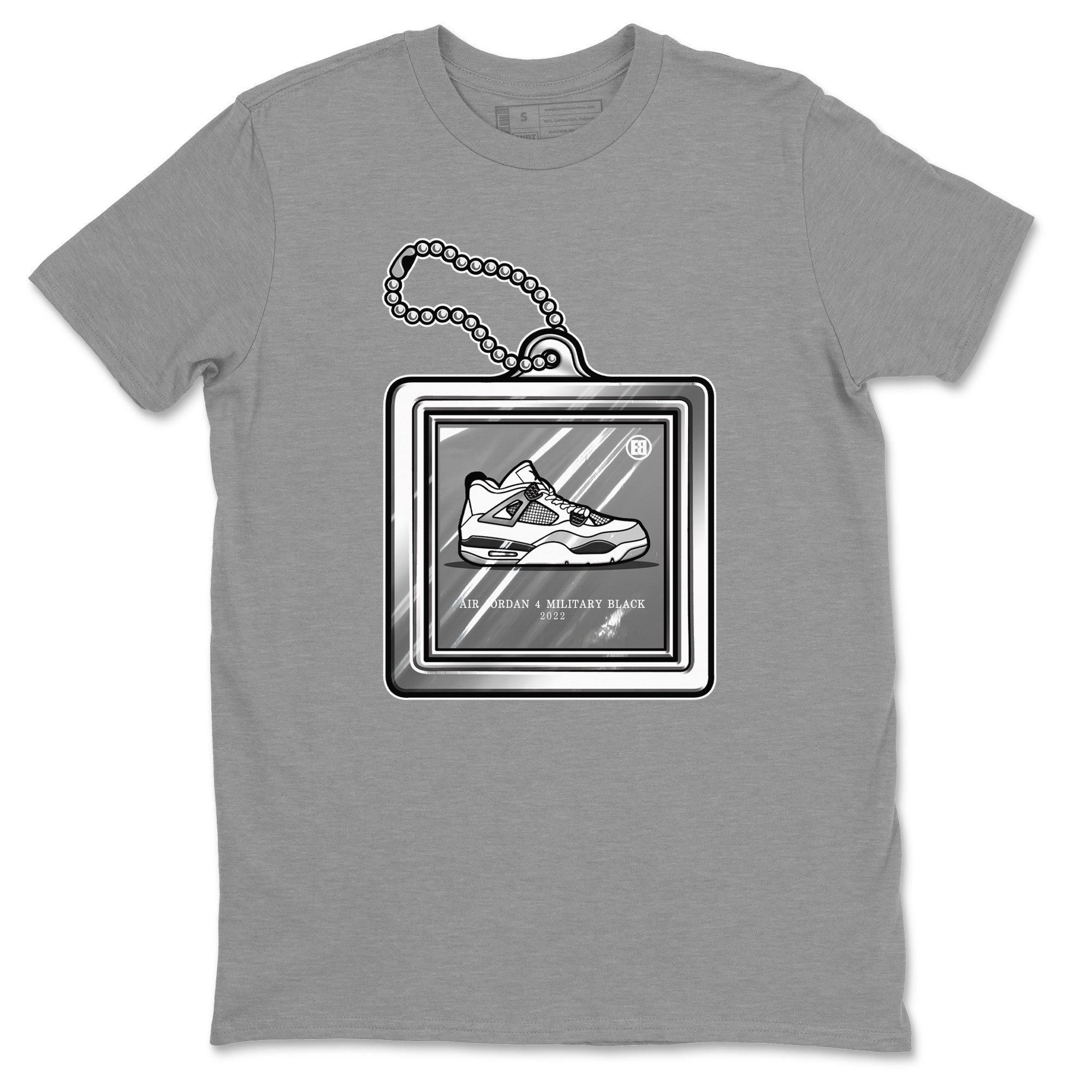 Jordan 4 Military Black Sneaker Match Tees Hang Tag Sneaker Tees Jordan 4 Military Black Sneaker Release Tees Unisex Shirts
