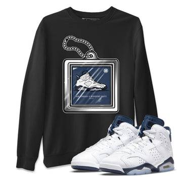 Jordan 6 Midnight Navy Sneaker Match Tees Hang Tag Sneaker Tees Jordan 6 Midnight Navy Sneaker Release Tees Unisex Shirts
