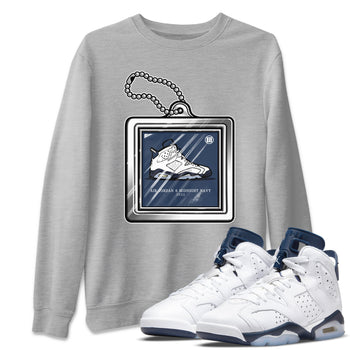 Jordan 6 Midnight Navy Sneaker Match Tees Hang Tag Sneaker Tees Jordan 6 Midnight Navy Sneaker Release Tees Unisex Shirts