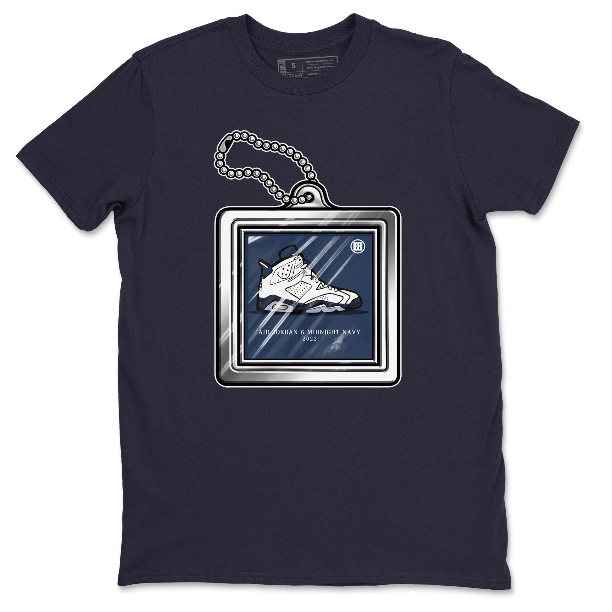 Jordan 6 Midnight Navy Sneaker Match Tees Hang Tag Sneaker Tees Jordan 6 Midnight Navy Sneaker Release Tees Unisex Shirts
