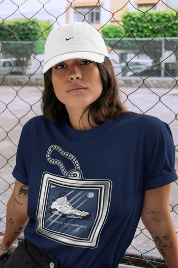 Jordan 6 Midnight Navy Sneaker Match Tees Hang Tag Sneaker Tees Jordan 6 Midnight Navy Sneaker Release Tees Unisex Shirts