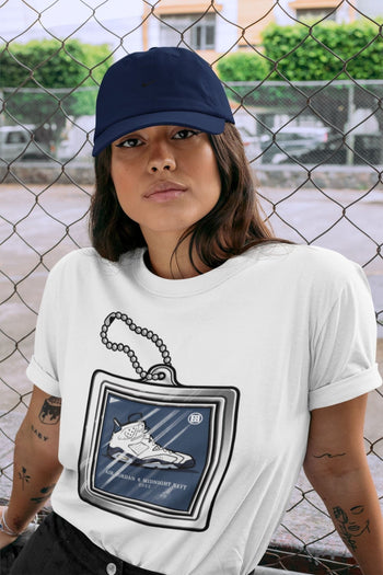 Jordan 6 Midnight Navy Sneaker Match Tees Hang Tag Sneaker Tees Jordan 6 Midnight Navy Sneaker Release Tees Unisex Shirts