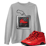 Jordan 9 Chile Red Sneaker Match Tees Hang Tag Sneaker Tees Jordan 9 Chile Red Sneaker Release Tees Unisex Shirts