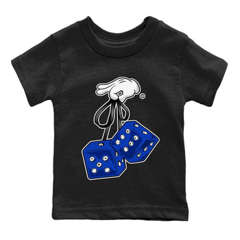 Jordan 12 Hyper Royal Sneaker Match Tees Hanging Dice Sneaker Tees Jordan 12 Hyper Royal Sneaker Release Tees Kids Shirts