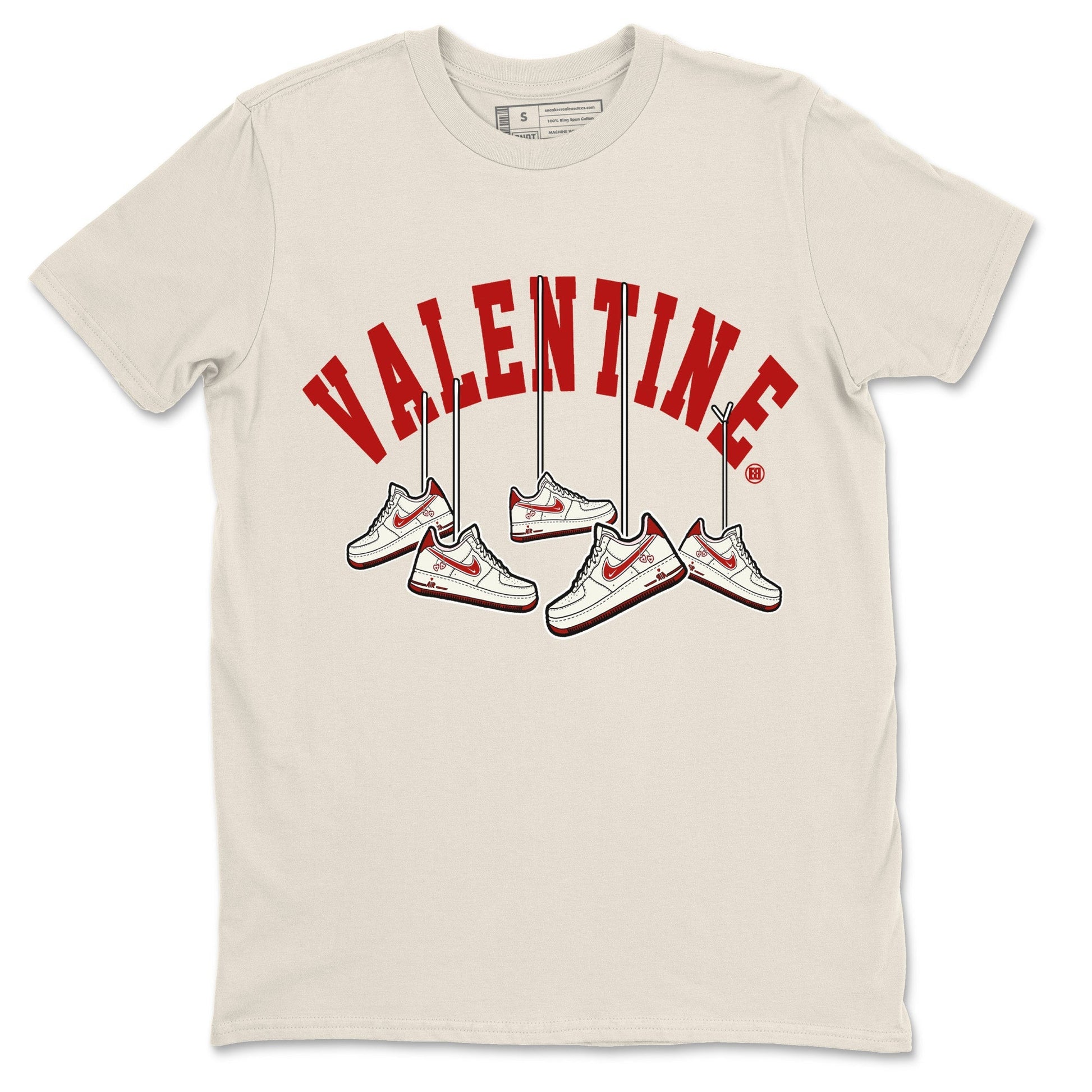 Air Force 1 Valentines Day Sneaker Match Tees Hanging Sneakers Sneaker Tees Air Force 1 Valentines Day Sneaker Release Tees Unisex Shirts