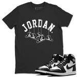 Jordan 1 Black White Sneaker Match Tees Hanging Sneakers Sneaker Tees Jordan 1 Black White Sneaker Release Tees Unisex Shirts