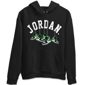 Air Jordan 1 Celtics Sneaker Match Tees Hanging Sneakers Sneaker Tees Air Jordan 1 Retro Celtics Sneaker Release Tees Unisex Shirts Black 2