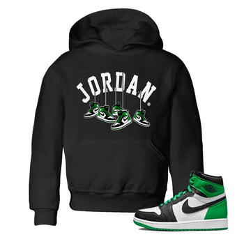 Air Jordan 1 Celtics Hanging Sneakers Baby and Kids Sneaker Tees Air Jordan 1 Retro Celtics Kids Sneaker Tees Washing and Care Tip