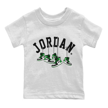 Air Jordan 1 Celtics Sneaker Match Tees Hanging Sneakers Sneaker Tees Air Jordan 1 Retro Celtics Sneaker Release Tees Kids Shirts White 2