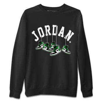 Air Jordan 1 Celtics Sneaker Match Tees Hanging Sneakers Sneaker Tees Air Jordan 1 Retro Celtics Sneaker Release Tees Unisex Shirts Black 2