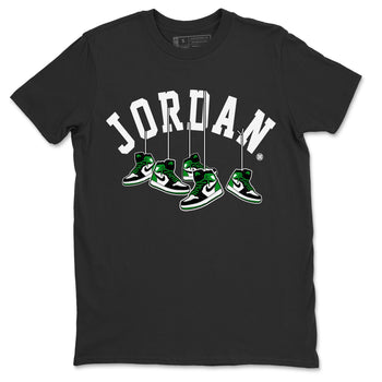 Air Jordan 1 Celtics Sneaker Match Tees Hanging Sneakers Sneaker Tees Air Jordan 1 Retro Celtics Sneaker Release Tees Unisex Shirts Black 2
