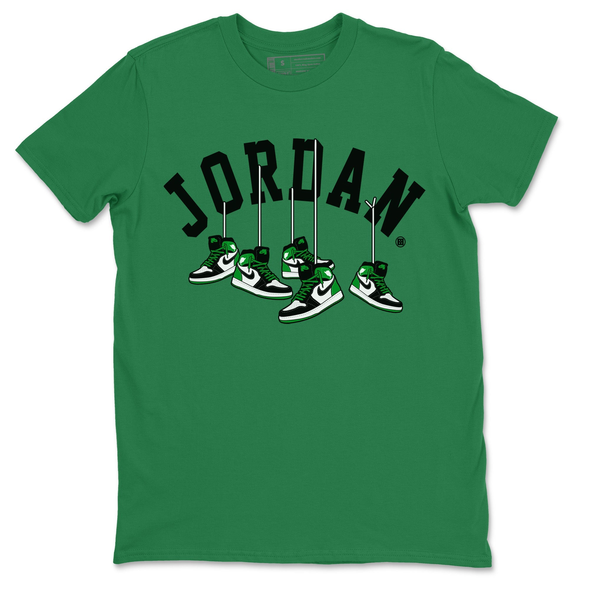Air Jordan 1 Celtics Sneaker Match Tees Hanging Sneakers Sneaker Tees Air Jordan 1 Retro Celtics Sneaker Release Tees Unisex Shirts Kelly Green 2