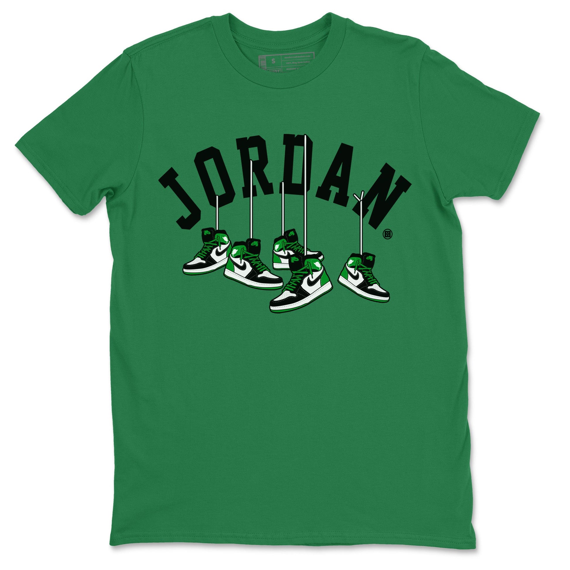 Air Jordan 1 Celtics Sneaker Match Tees Hanging Sneakers Sneaker Tees Air Jordan 1 Retro Celtics Sneaker Release Tees Unisex Shirts Kelly Green 2