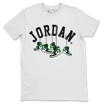 Air Jordan 1 Celtics Sneaker Match Tees Hanging Sneakers Sneaker Tees Air Jordan 1 Retro Celtics Sneaker Release Tees Unisex Shirts White 2
