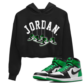 Air Jordan 1 Celtics Sneaker Match Tees Hanging Sneakers Sneaker Tees Air Jordan 1 Retro Celtics Sneaker Release Tees Women's Shirts Black 1
