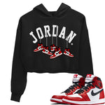 Jordan 1 Chicago Sneaker Match Tees Hanging Sneakers Sneaker Tees Jordan 1 Chicago Sneaker Release Tees Women's Shirts