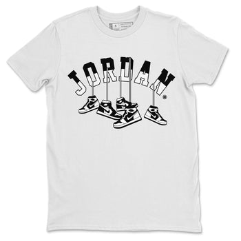Jordan 1 Homage Sneaker Match Tees Hanging Sneakers Sneaker Tees Jordan 1 Homage Sneaker Release Tees Unisex Shirts