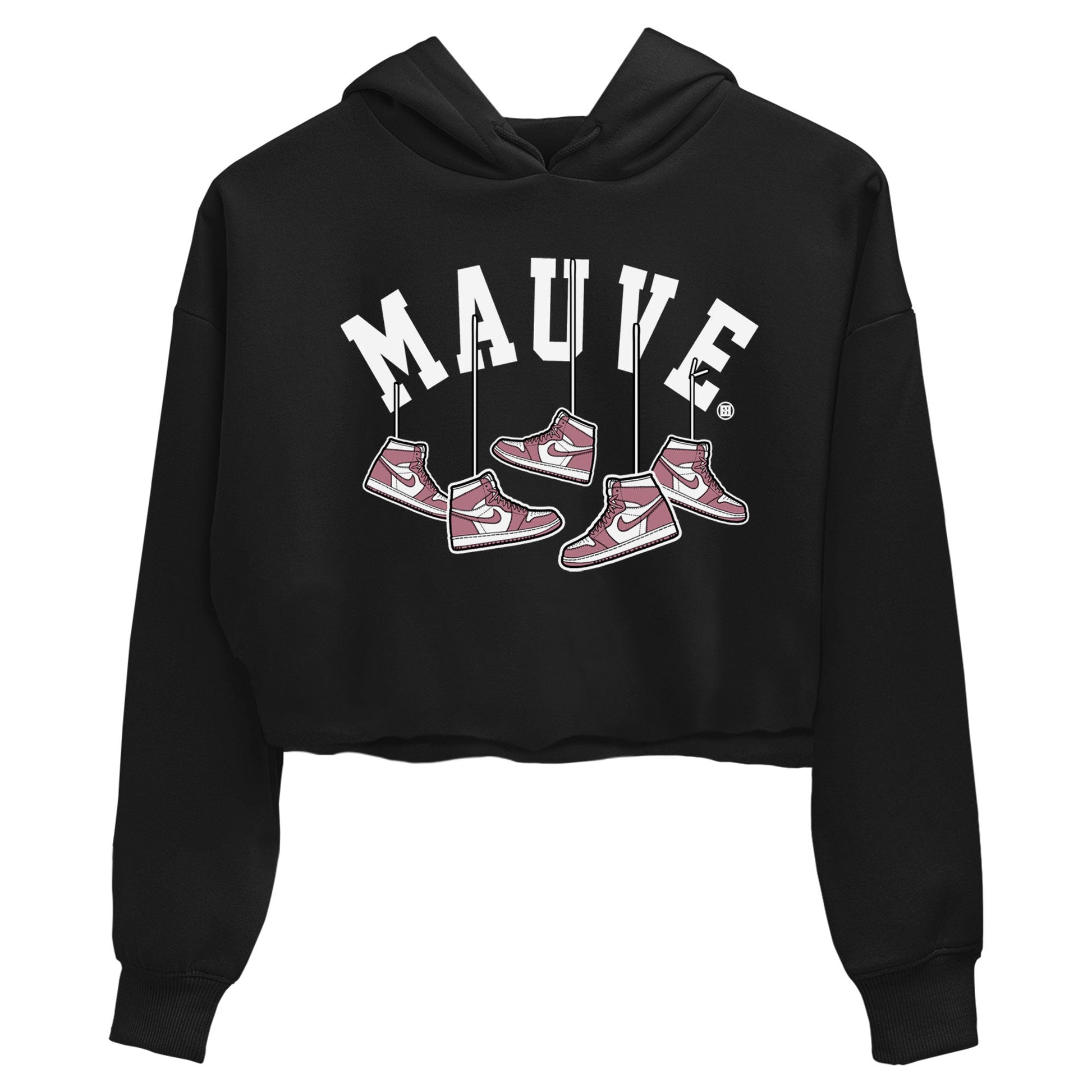 Air Jordan 1 Mauve shirt to match jordans Hanging Sneakers sneaker matching t-shirt Jordan 1 High OG Mauve SNRT Sneaker Release Tees Black 2 Crop T-Shirt