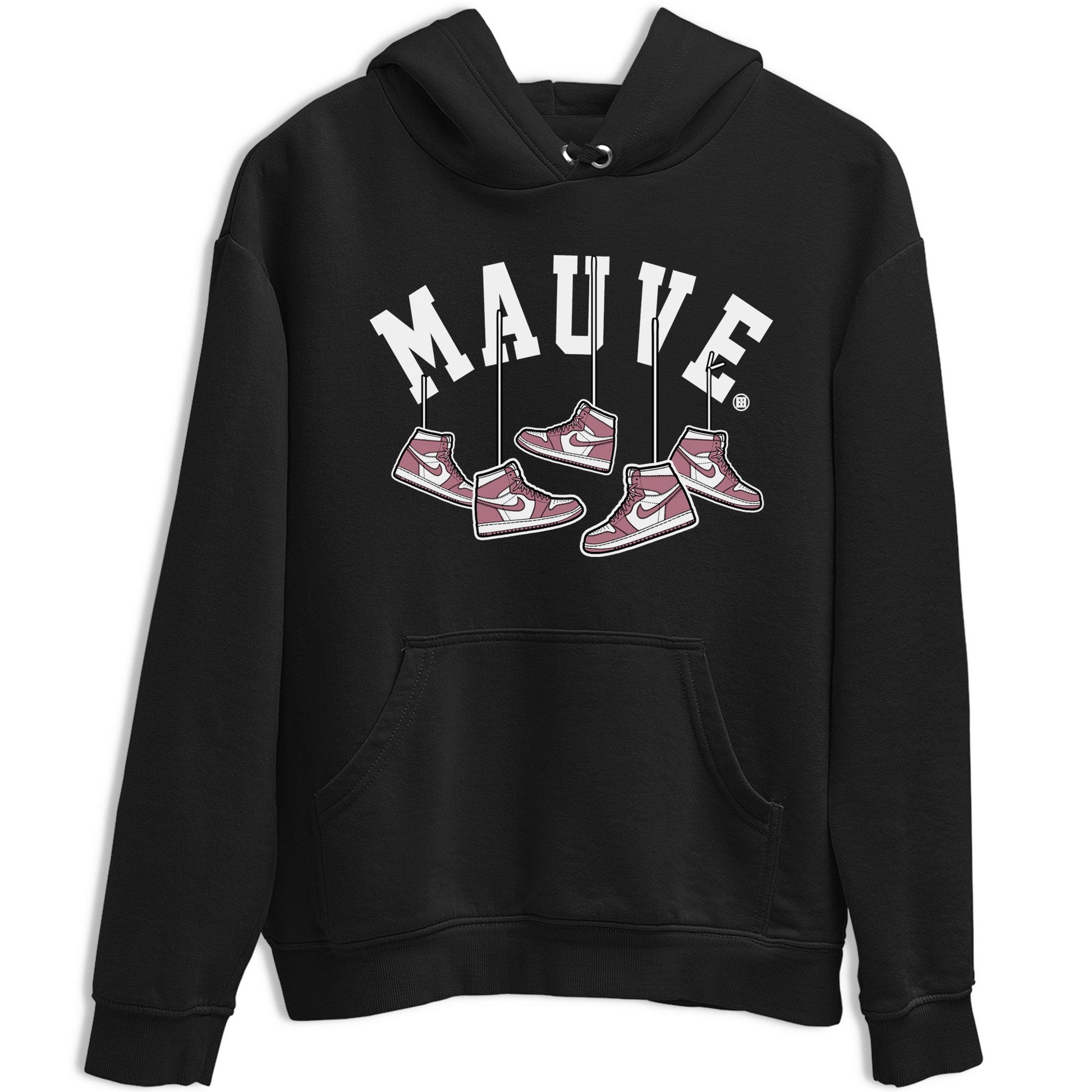 Air Jordan 1 Mauve shirt to match jordans Hanging Sneakers sneaker matching t-shirt Jordan 1 High OG Mauve SNRT Sneaker Release Tees Unisex Black 2 T-Shirt