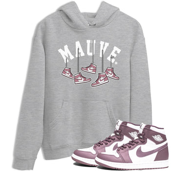 Air Jordan 1 Mauve shirt to match jordans Hanging Sneakers sneaker matching t-shirt Jordan 1 High OG Mauve SNRT Sneaker Release Tees Unisex Heather Grey 1 T-Shirt