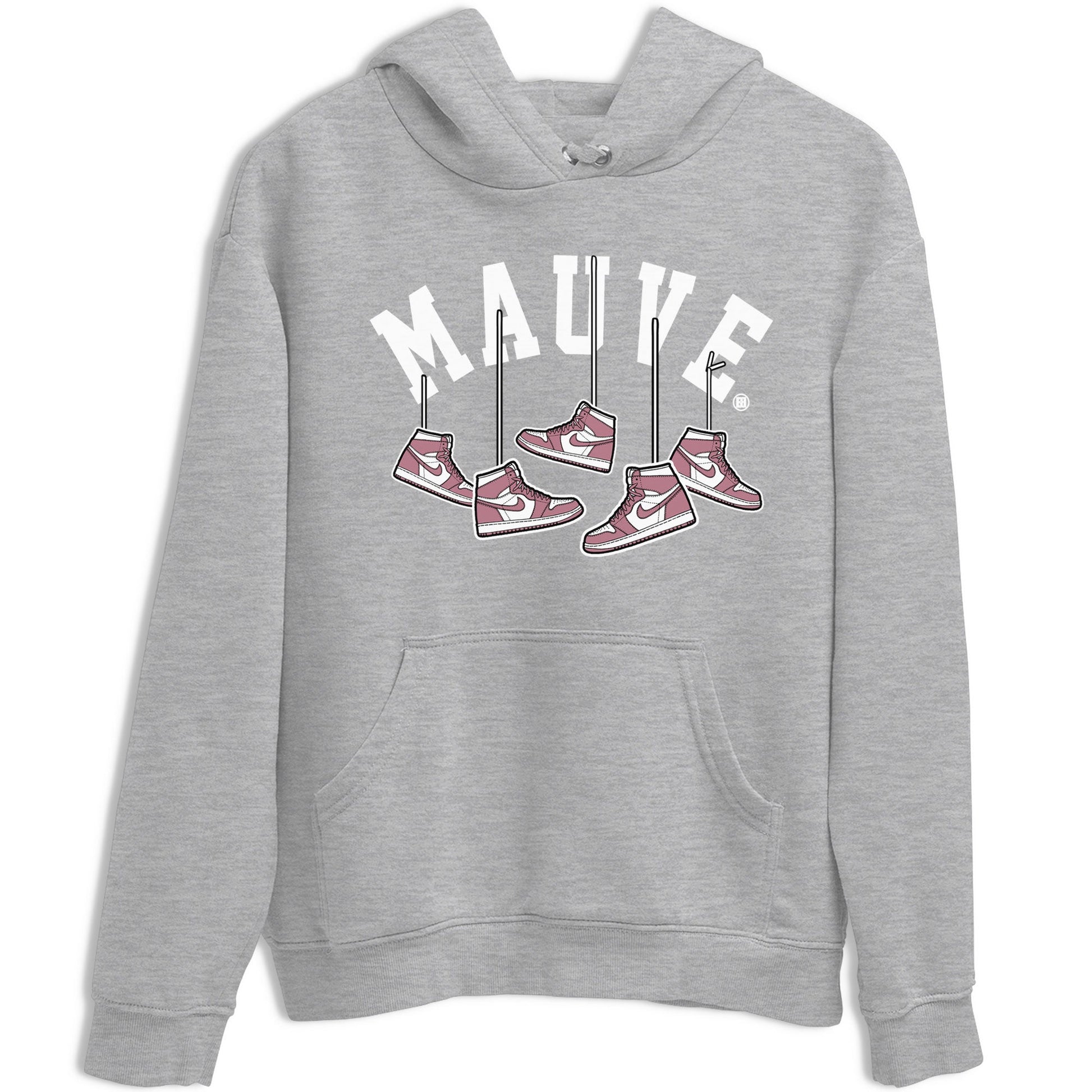 Air Jordan 1 Mauve shirt to match jordans Hanging Sneakers sneaker matching t-shirt Jordan 1 High OG Mauve SNRT Sneaker Release Tees Unisex Heather Grey 2 T-Shirt