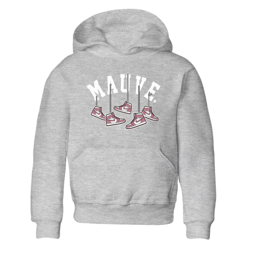 Air Jordan 1 Mauve shirt to match jordans Hanging Sneakers sneaker matching t-shirt Jordan 1 High OG Mauve SNRT Sneaker Release Tees Baby Toddler Heather Grey 2 T-Shirt