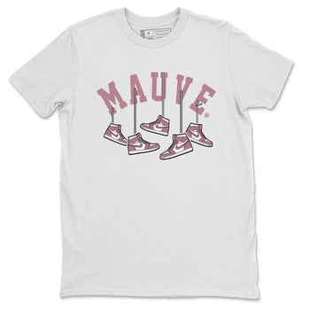 Air Jordan 1 Mauve shirt to match jordans Hanging Sneakers sneaker matching t-shirt Jordan 1 High OG Mauve SNRT Sneaker Release Tees Unisex White 2 T-Shirt