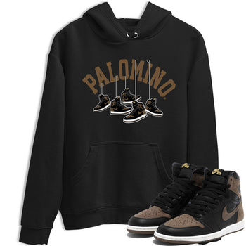 1s Palomino shirt to match jordans Hanging Sneakers sneaker tees Air Jordan 1 Palomino SNRT Sneaker Release Tees Unisex Black 1 T-Shirt