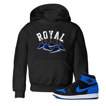 Air Jordan 1 Royal Reimagined shirt to match jordans Hanging Sneakers sneaker tees Air Jordan 1 High OG Royal Reimagined SNRT Sneaker Release Tees Baby Toddler Black 1 T-Shirt