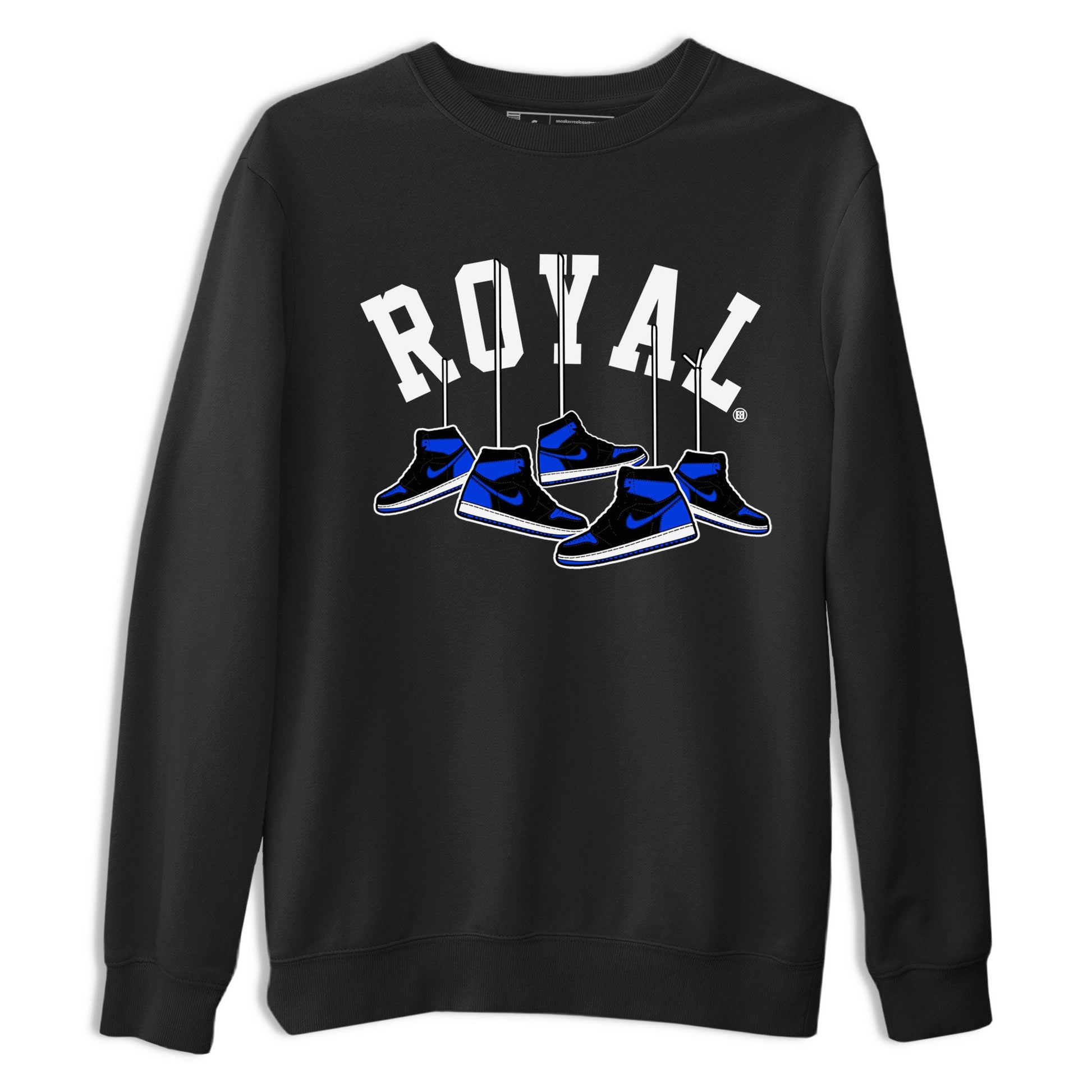 Air Jordan 1 Royal Reimagined shirt to match jordans Hanging Sneakers sneaker tees Air Jordan 1 High OG Royal Reimagined SNRT Sneaker Release Tees Unisex Black 2 T-Shirt