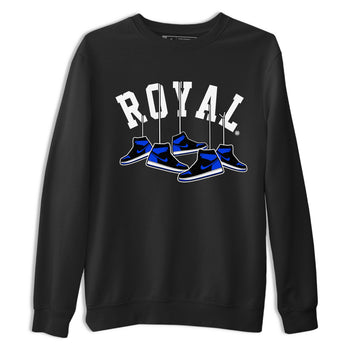 Air Jordan 1 Royal Reimagined shirt to match jordans Hanging Sneakers sneaker tees Air Jordan 1 High OG Royal Reimagined SNRT Sneaker Release Tees Unisex Black 2 T-Shirt